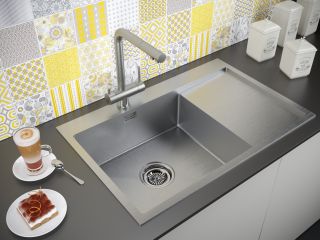 Мойка кухонная Paulmark Elde PM807851-BSL левая брашированная нержавеющая сталь